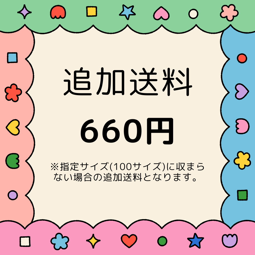 追加送料分 660円(税込)