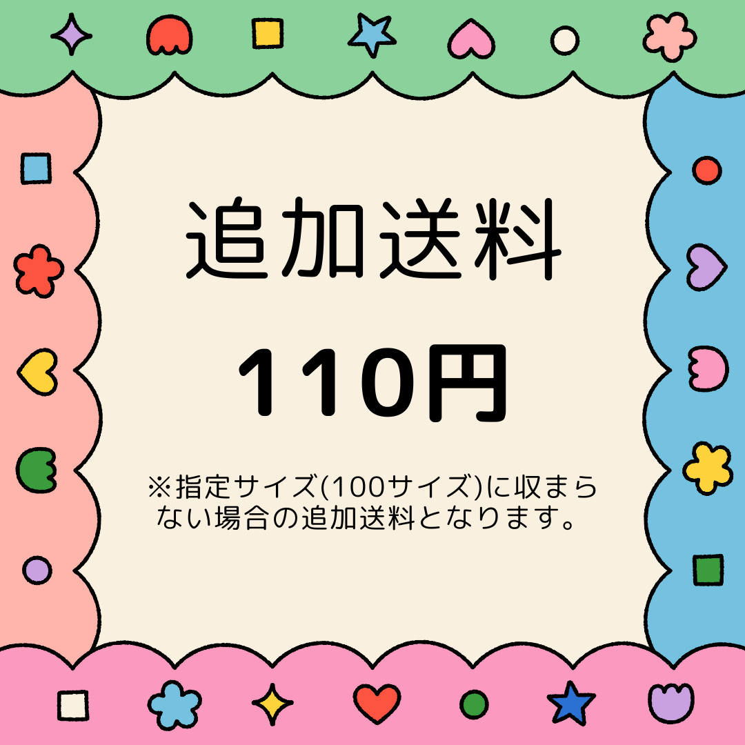 追加送料分 110円(税込)