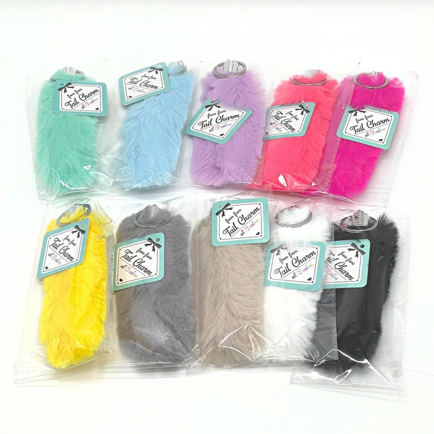 ふわふわしっぽチャーム＊25本入